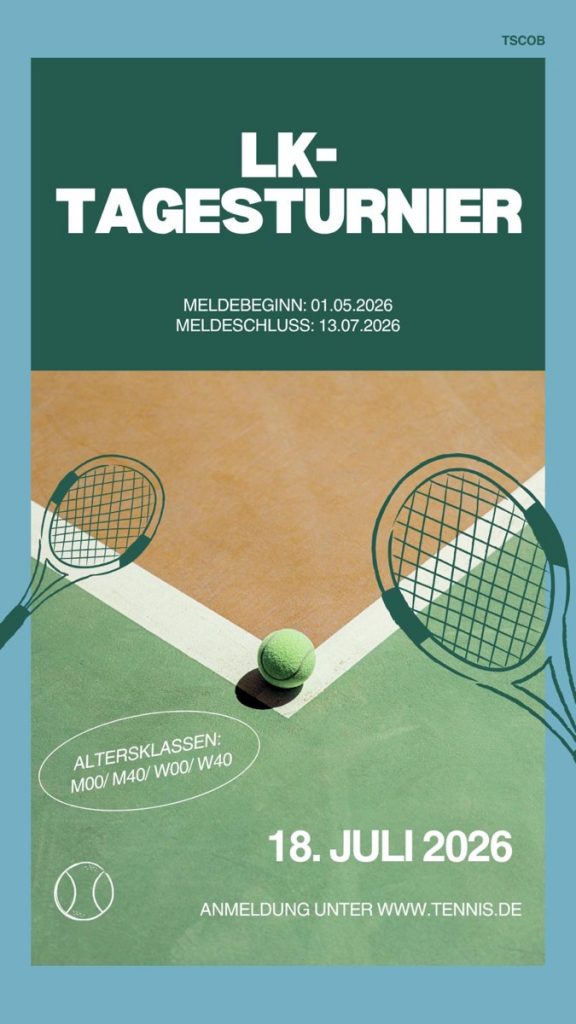 Flyer LK-Tagesturnier am 18.07. beim TSC Oberbecksen-Bad Oeynhausen e.V.
